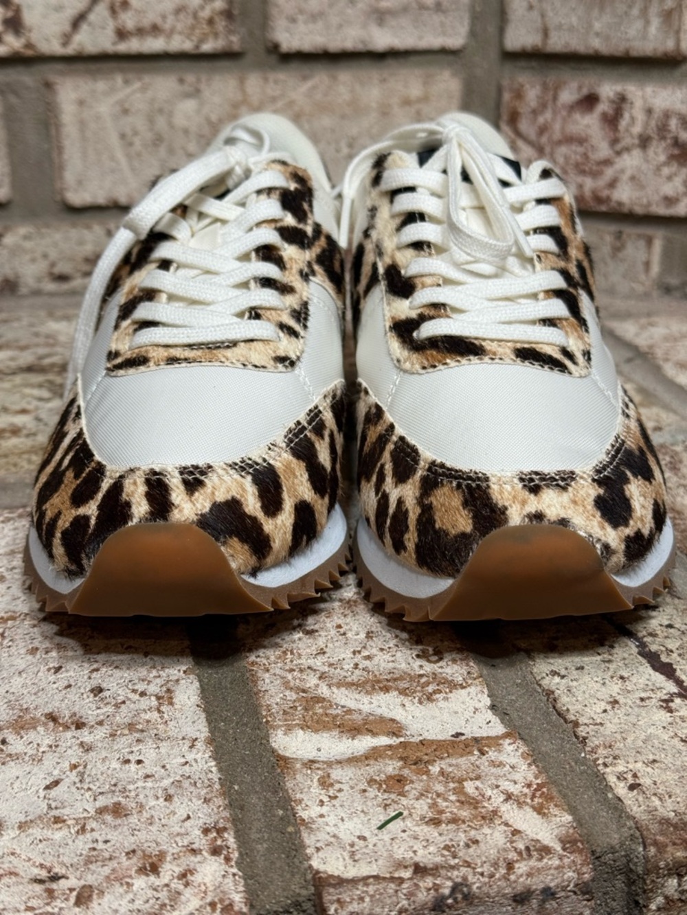 J.Crew Saturday Sneakers in Canvas and Leopard Real Calf Hair NWOT - Picture 4 of 9